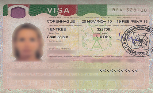 Visum til Burkina Faso